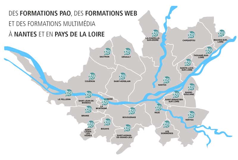 Formations PAO, Formation WEB, formations multimedias sur Mesure à Nantess